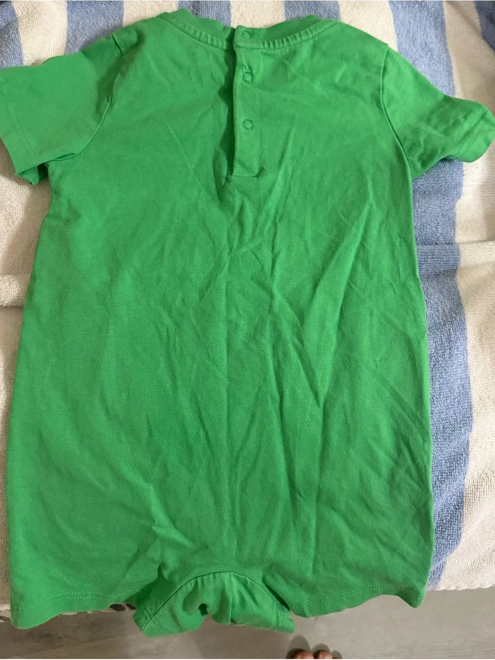 Ralph Lauren Size 12 Months Kids' Green Polo Bear Graphic Onesie Outfit